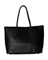 Panarea Tote Coated Canvas Black L AC 01-RU-0124, back view